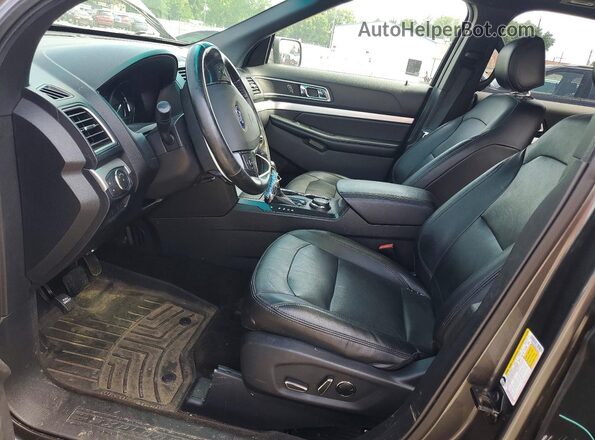 1FM5K8D88GGC56043 2016 FORD EXPLORER Gray წინა სალონის ხედი