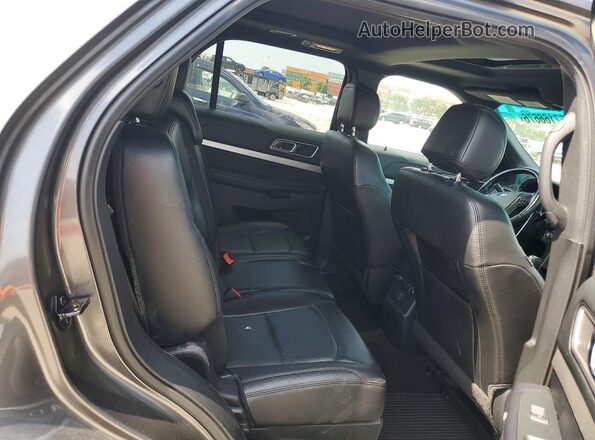 1FM5K8D88GGC56043 2016 FORD EXPLORER Gray უკანა სალონის ხედი