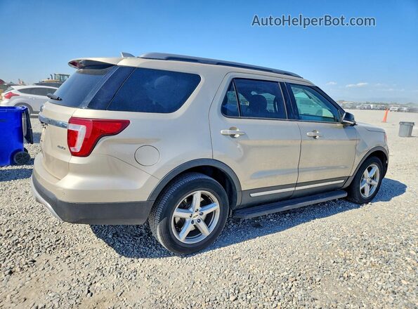 1FM5K8D88HGC26641 2017 FORD EXPLORER Желто-коричневый Задняя правая четверть