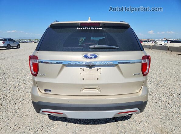 1FM5K8D88HGC26641 2017 FORD EXPLORER Желто-коричневый Вид сзади