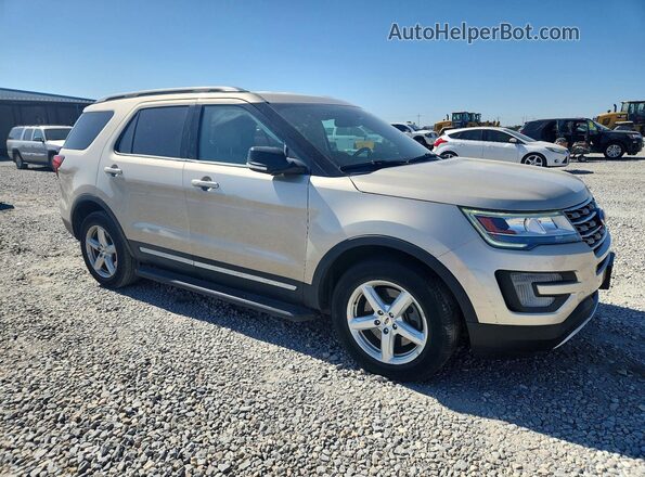 1FM5K8D88HGC26641 2017 FORD EXPLORER Желто-коричневый Передняя правая четверть