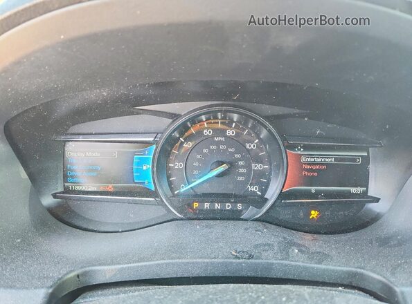 1FM5K8D88HGC26641 2017 FORD EXPLORER Желто-коричневый Вид щитка приборов