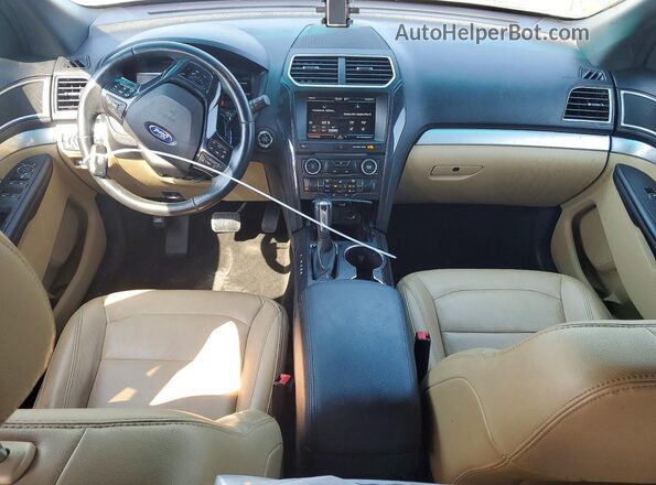 1FM5K8D89GGC20121 2016 FORD EXPLORER White Dashboard view