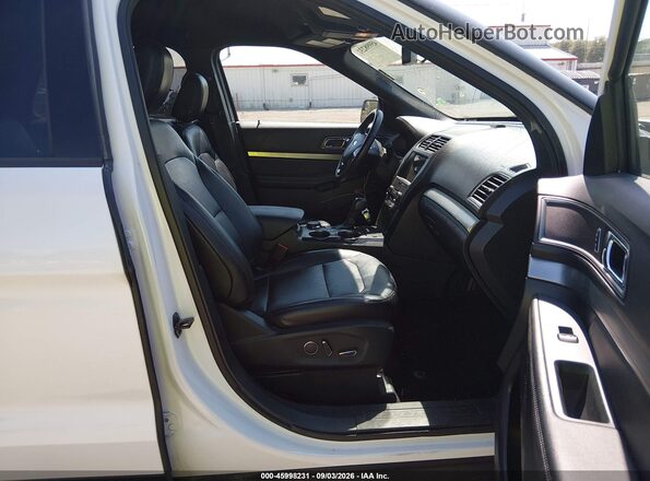 1FM5K8D89JGC47732 2018 FORD EXPLORER White წინა სალონის ხედი