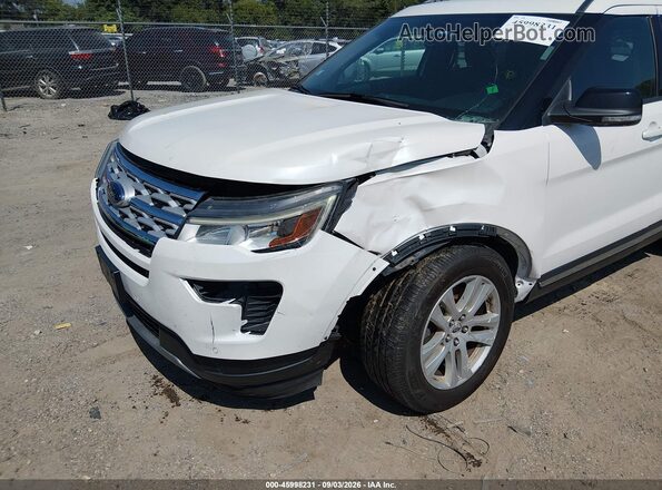 1FM5K8D89JGC47732 2018 FORD EXPLORER White წინა ხედი