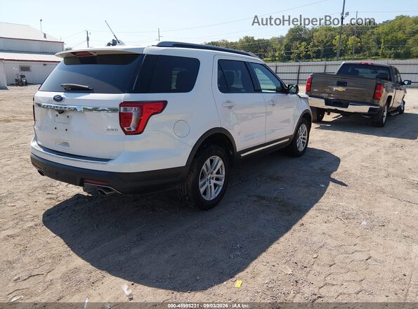 1FM5K8D89JGC47732 2018 FORD EXPLORER White უკანა მარჯვენა