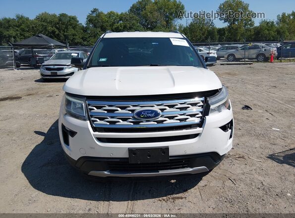 1FM5K8D89JGC47732 2018 FORD EXPLORER White უკანა სალონის ხედი