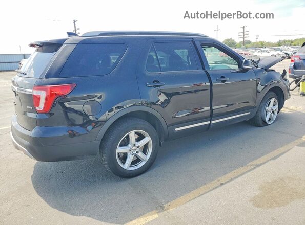 1FM5K8D8XHGD12467 2017 FORD EXPLORER Black Հետևի աջ