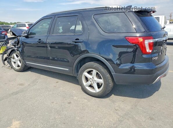 1FM5K8D8XHGD12467 2017 FORD EXPLORER Black Հետևի ձախ