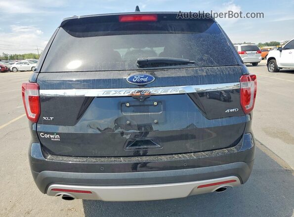 1FM5K8D8XHGD12467 2017 FORD EXPLORER Black Հետևի տեսք