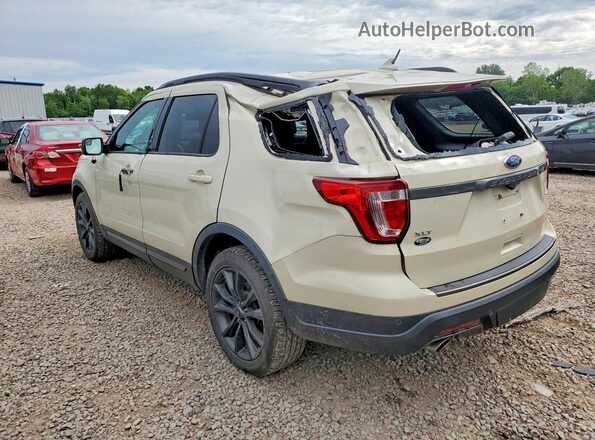 1FM5K8D8XJGC50767 2018 FORD EXPLORER Cream Հետևի ձախ