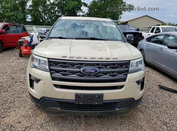 1FM5K8D8XJGC50767 2018 FORD EXPLORER Cream Դիմացի տեսք