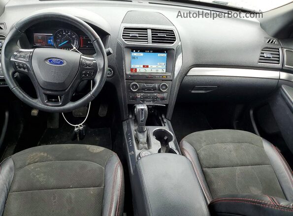 1FM5K8D8XJGC50767 2018 FORD EXPLORER Cream Առջևի վահանակի տեսք