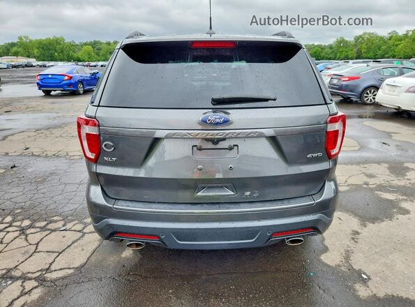 1FM5K8D8XJGC79010 2018 FORD EXPLORER Gray Հետևի տեսք