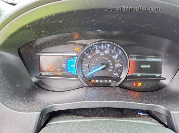 1FM5K8D8XJGC79010 2018 FORD EXPLORER Gray Սարքավորումների վահանակի տեսք