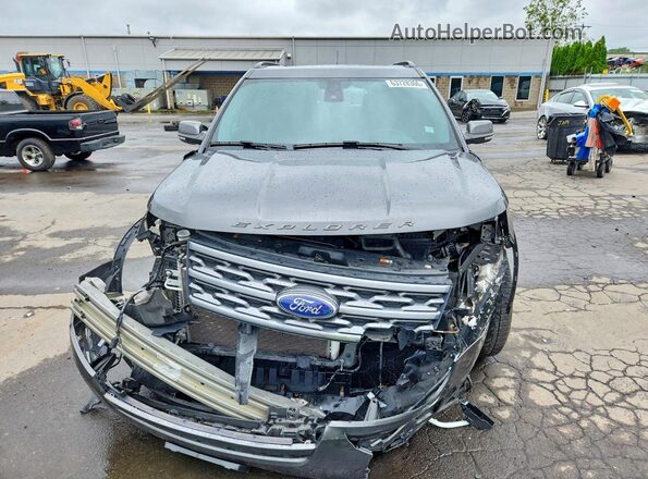 1FM5K8D8XJGC79010 2018 FORD EXPLORER Gray Դիմացի տեսք