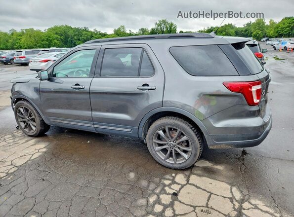 1FM5K8D8XJGC79010 2018 FORD EXPLORER Gray Հետևի ձախ