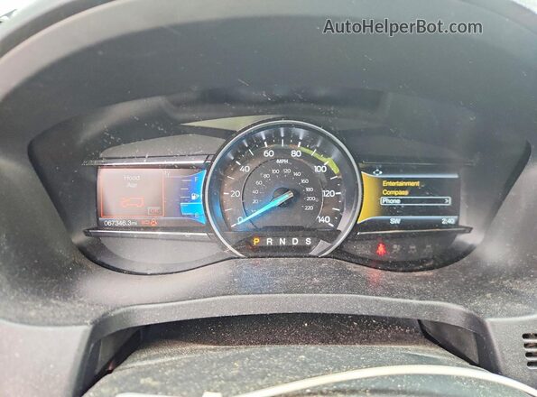 1FM5K8D8XKGA70108 2019 FORD EXPLORER Gray Widok zestawu wskaźników