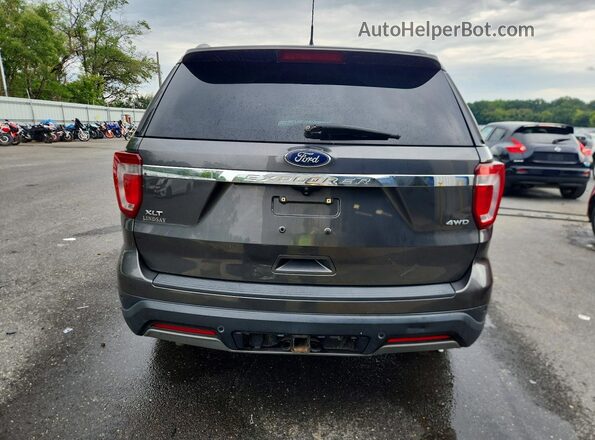 1FM5K8D8XKGA70108 2019 FORD EXPLORER Gray Widok z tyłu