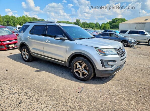 1FM5K8DH3GGC39490 2016 FORD EXPLORER Серебряный Передняя правая четверть
