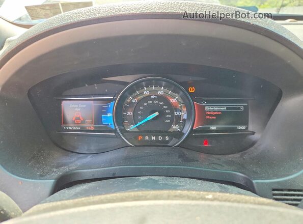 1FM5K8DH3GGC39490 2016 FORD EXPLORER Серебряный Вид щитка приборов