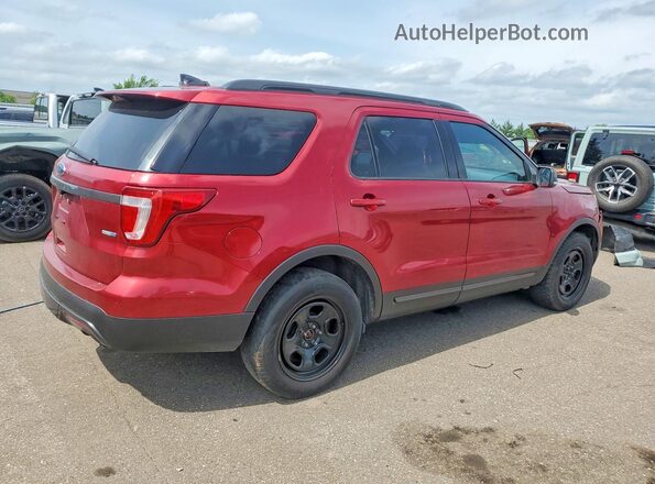 1FM5K8DH6HGE37949 2017 FORD EXPLORER Red Rear right