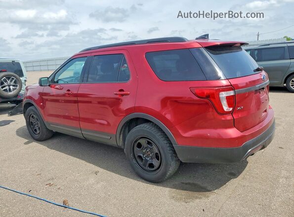 1FM5K8DH6HGE37949 2017 FORD EXPLORER Red Rear left
