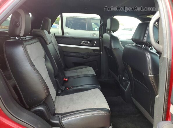 1FM5K8DH6HGE37949 2017 FORD EXPLORER Red Rear interior view