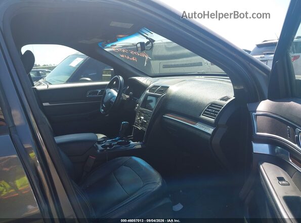 1FM5K8F80KGA32772 2019 FORD EXPLORER Gray Vista interior delantera