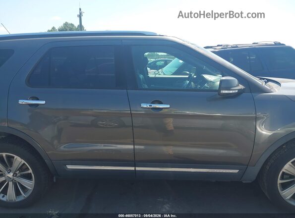 1FM5K8F80KGA32772 2019 FORD EXPLORER Gray Vista interior trasera