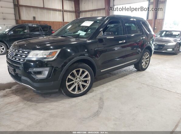 1FM5K8F81HGC91974 2017 FORD EXPLORER Black Передня ліва чверть