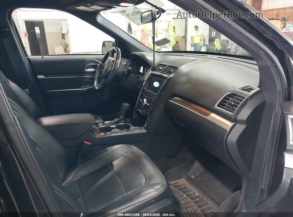 1FM5K8F81HGC91974 2017 FORD EXPLORER Black Вид салону спереду