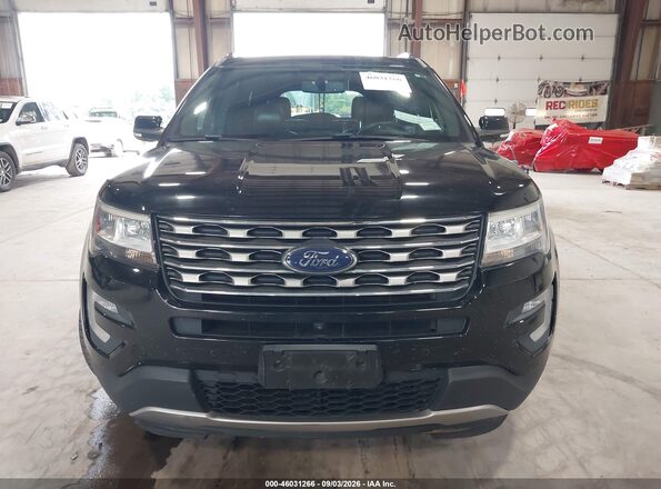 1FM5K8F81HGC91974 2017 FORD EXPLORER Black Вид щитка приладів