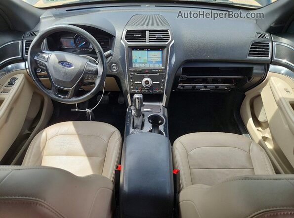 1FM5K8F82JGC12673 2018 FORD EXPLORER Black Вид панелі приладів
