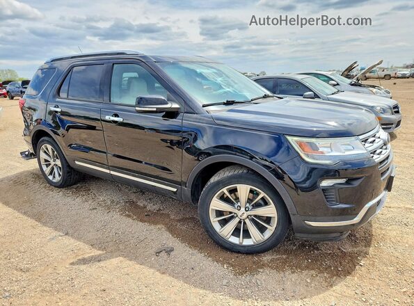 1FM5K8F82JGC12673 2018 FORD EXPLORER Black Передня права чверть