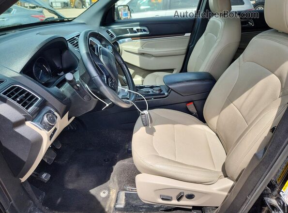 1FM5K8F82JGC12673 2018 FORD EXPLORER Black Вид салону спереду
