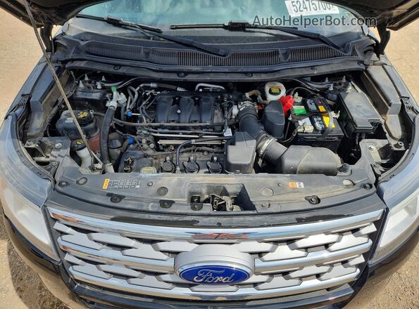 1FM5K8F82JGC12673 2018 FORD EXPLORER Black Вид підкапотного простору