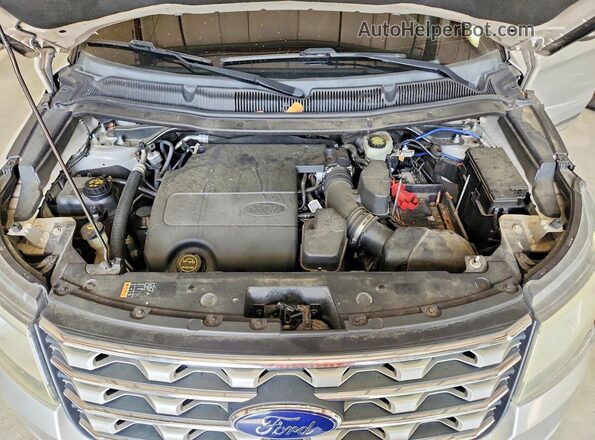 1FM5K8F85GGA33990 2016 FORD EXPLORER Серебряный Вид подкапотного пространства