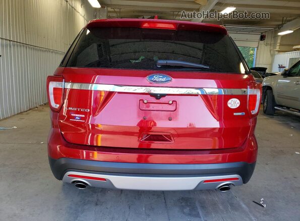 1FM5K8F86GGA79683 2016 FORD EXPLORER Red Widok z tyłu
