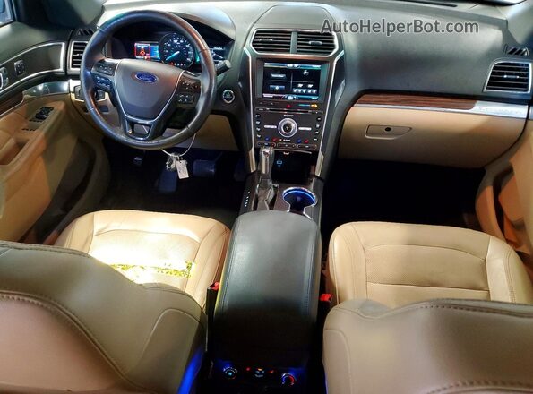 1FM5K8F86GGA79683 2016 FORD EXPLORER Red Widok deski rozdzielczej
