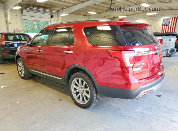 1FM5K8F86GGA79683 2016 FORD EXPLORER Red Tył lewy