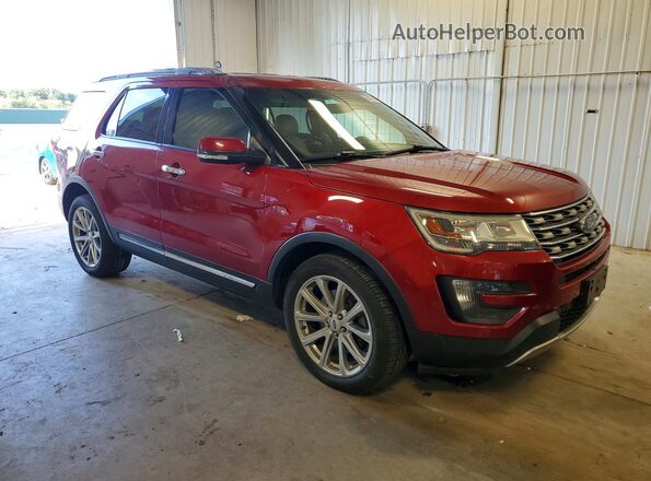 1FM5K8F86GGA79683 2016 FORD EXPLORER Red Przód prawy