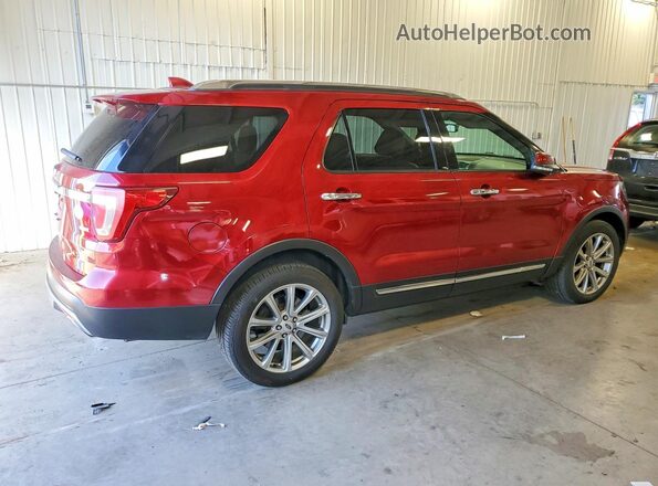 1FM5K8F86GGA79683 2016 FORD EXPLORER Red Tył prawy