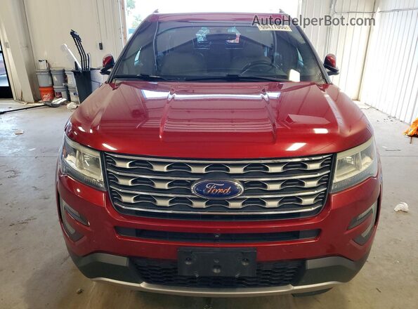 1FM5K8F86GGA79683 2016 FORD EXPLORER Red Widok z przodu