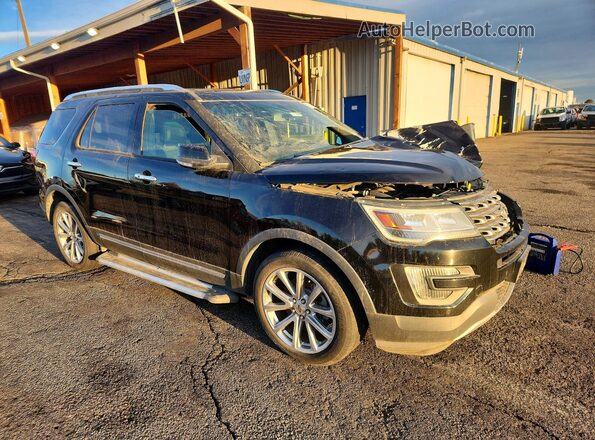 1FM5K8F87GGA26684 2016 FORD EXPLORER Черный Передняя правая четверть