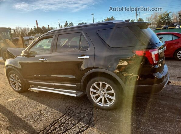 1FM5K8F87GGA26684 2016 FORD EXPLORER Черный Задняя левая четверть