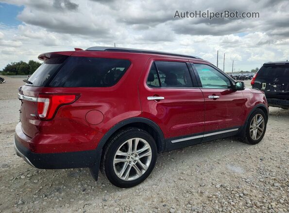 1FM5K8F8XGGC20920 2016 FORD EXPLORER Red Trasero derecho