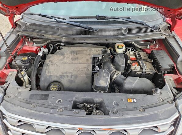 1FM5K8F8XGGC20920 2016 FORD EXPLORER Red Vista del compartimento del motor