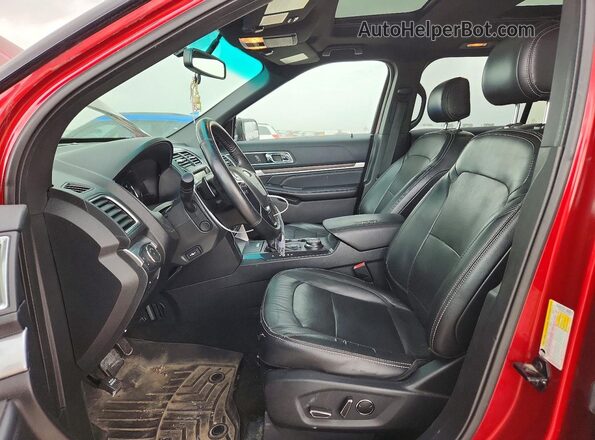 1FM5K8F8XGGC20920 2016 FORD EXPLORER Red Vista interior delantera