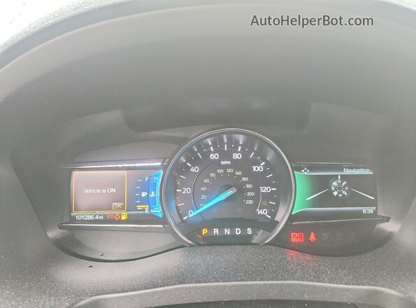 1FM5K8FH6JGA45184 2018 FORD EXPLORER Black Instrument cluster view